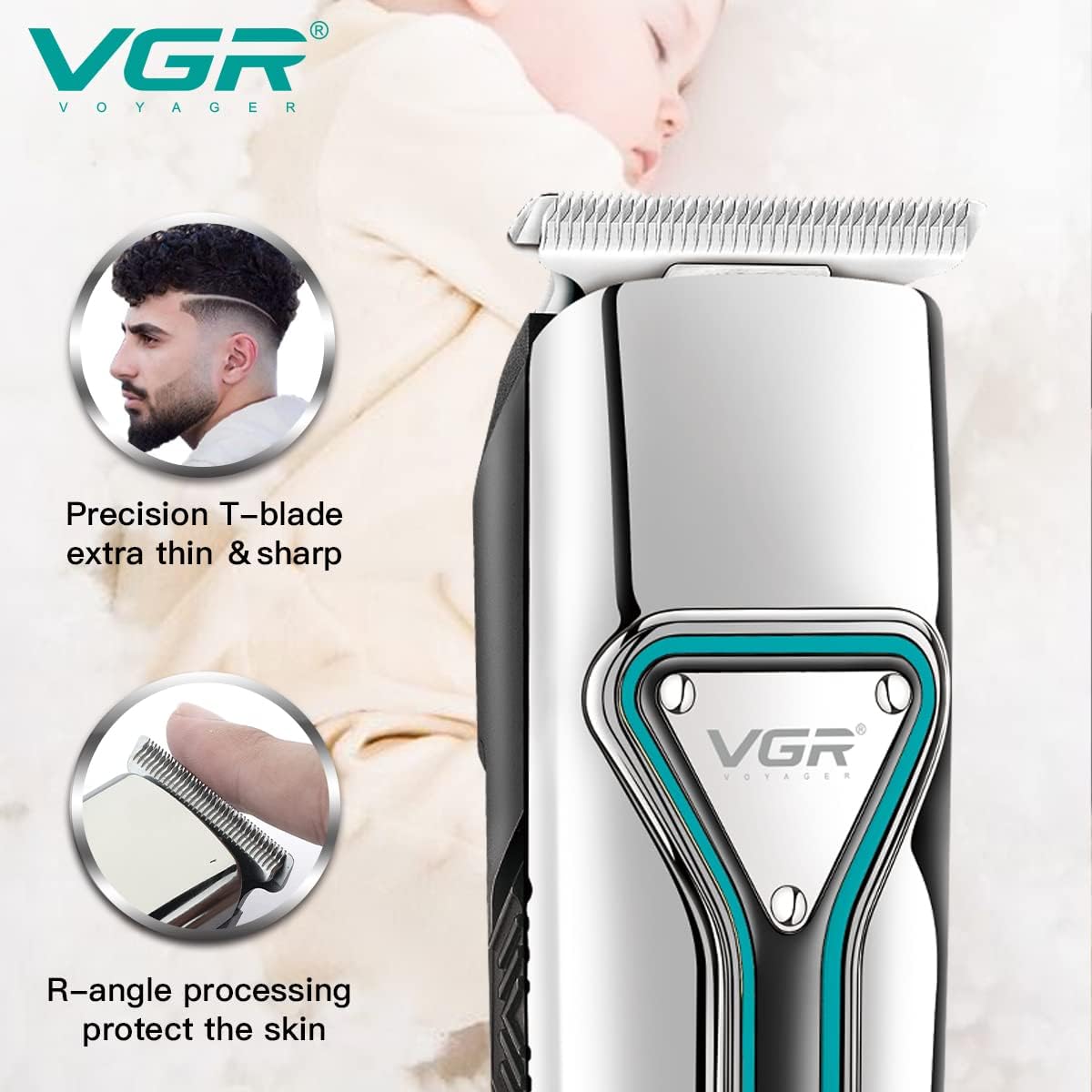 VGR V-008 Professional – Машинка за шишање и тример за брада